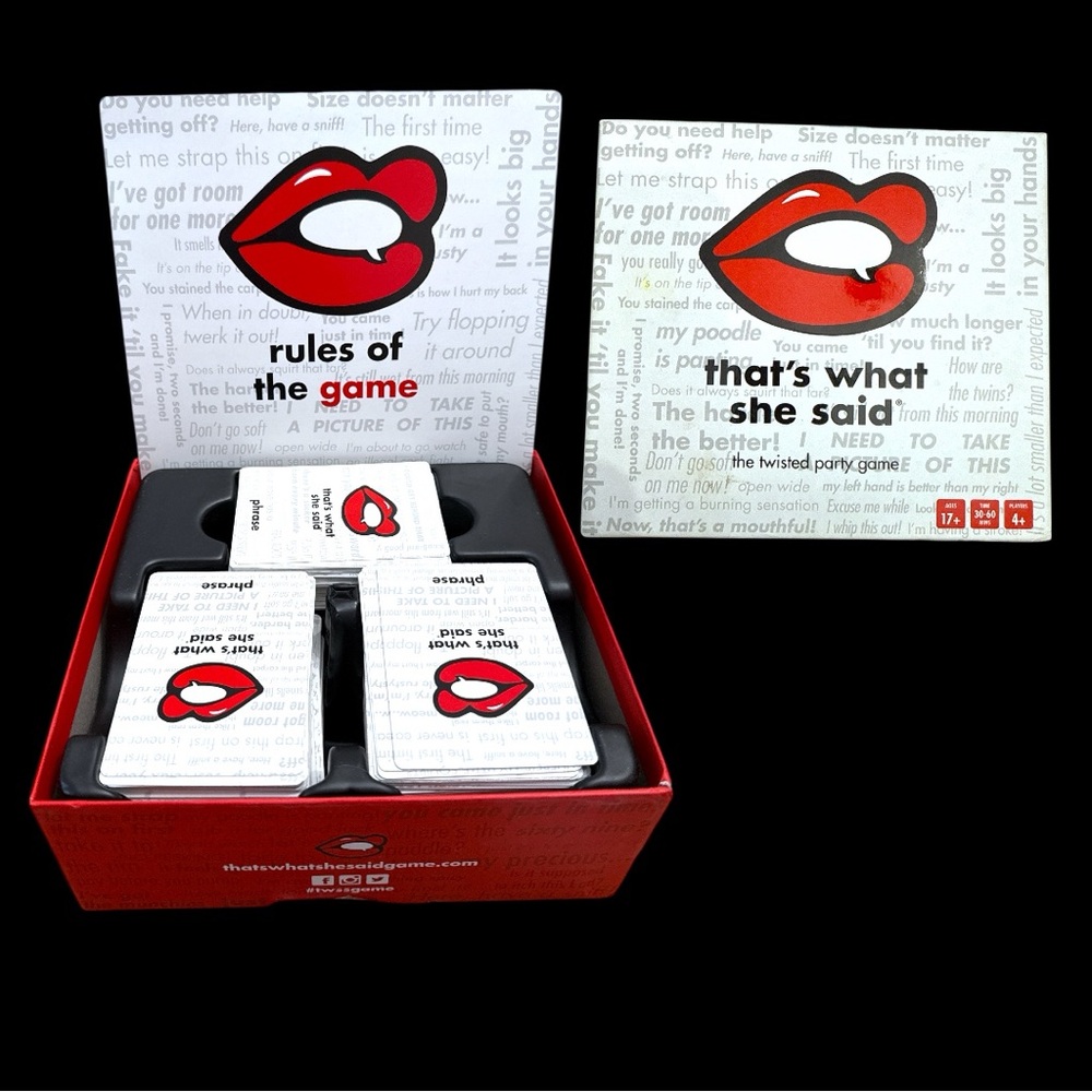 That’s what she said adult game
